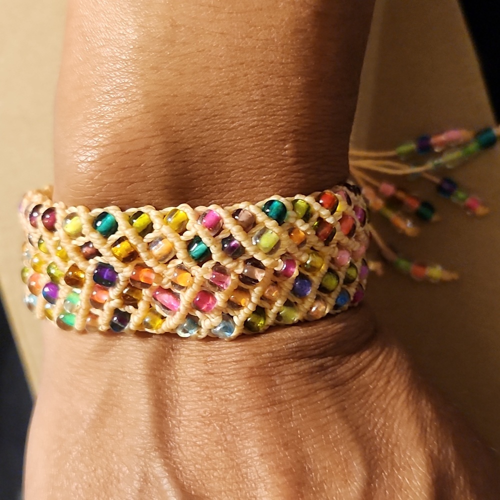 𝅺BEADED bracelet - hand made bohemian